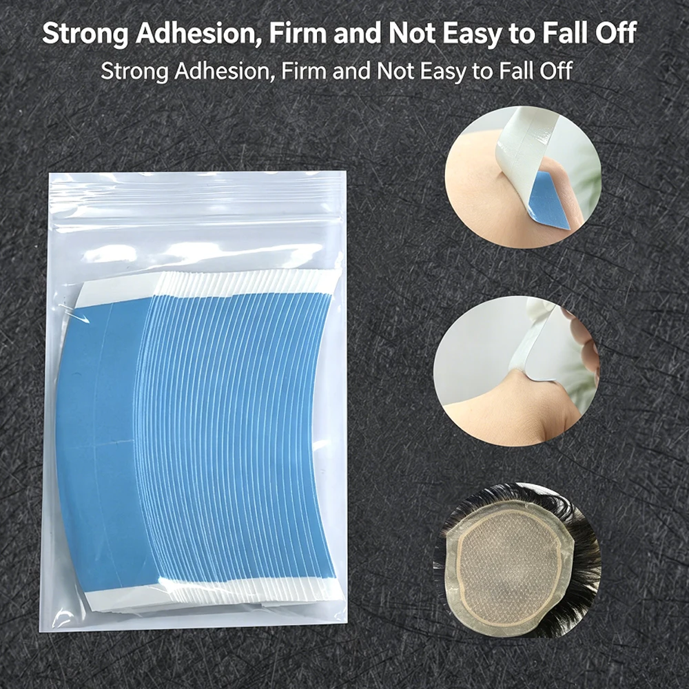 36Pcs Lot Double Adhesive Super Strong Hair Wig Tape Waterproof Extension Strips for Toupee Lace Wigs C-Shape Film