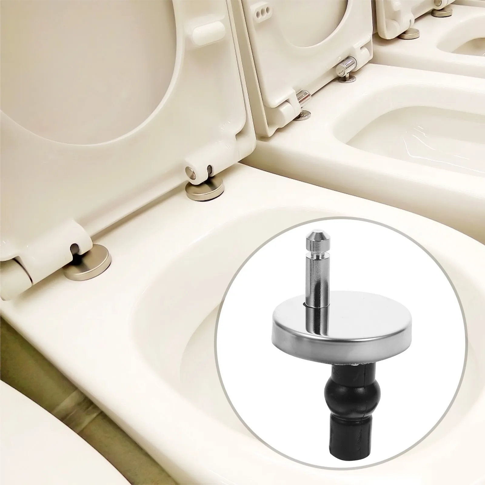 

1Set Expanding Bolts for Toilet Seat Hinges Stainless Steel Hinge Screws Smooth Finish Heavy Duty Replacement Parts