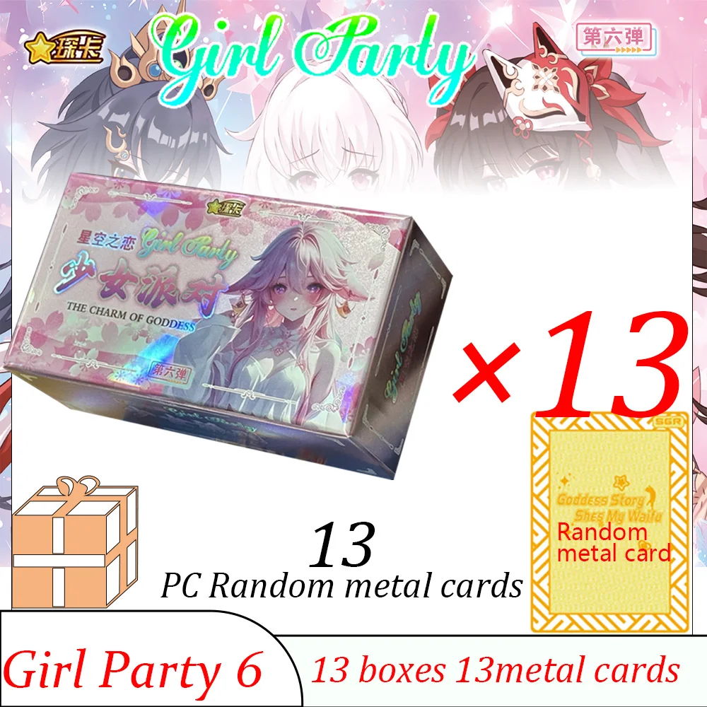 Goddess Story Girl Party 6 Collection Cards The Charm Of Goddess Waifu CCG Card Bikini Booster Box Doujin Toys And Hobby Gift