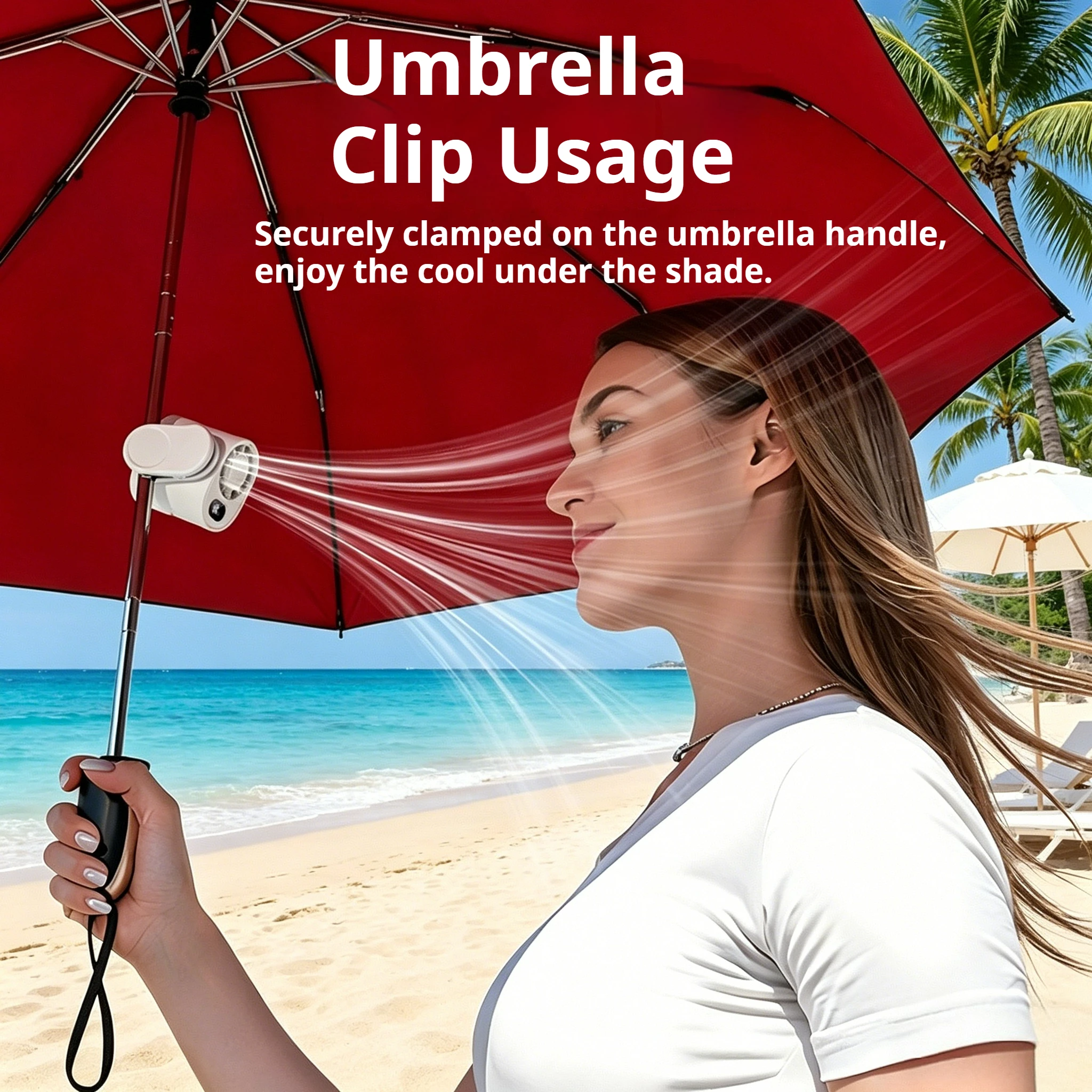 F13 Compact Umbrella Clip Fan - Your Ultimate Summer Cooling Companion