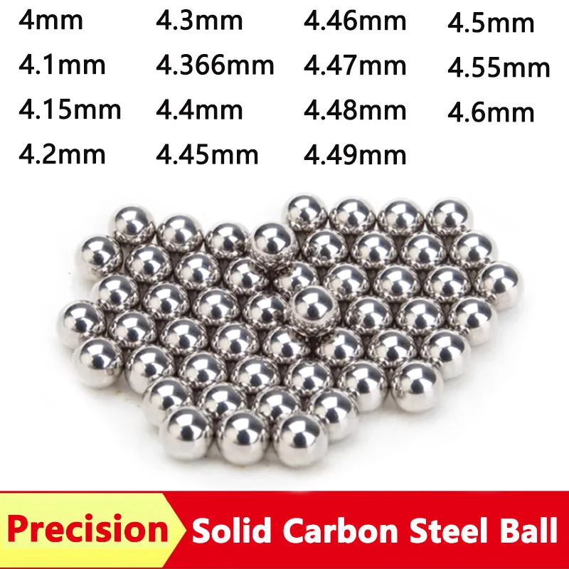 

Solid Carbon Steel Ball Dia 4/4.1/4.15/4.2/4.3/4.366/4.4/4.45/4.46/4.47/4.48/4.49/4.5/4.55/4.6mm Precision Spherical Bead Balls