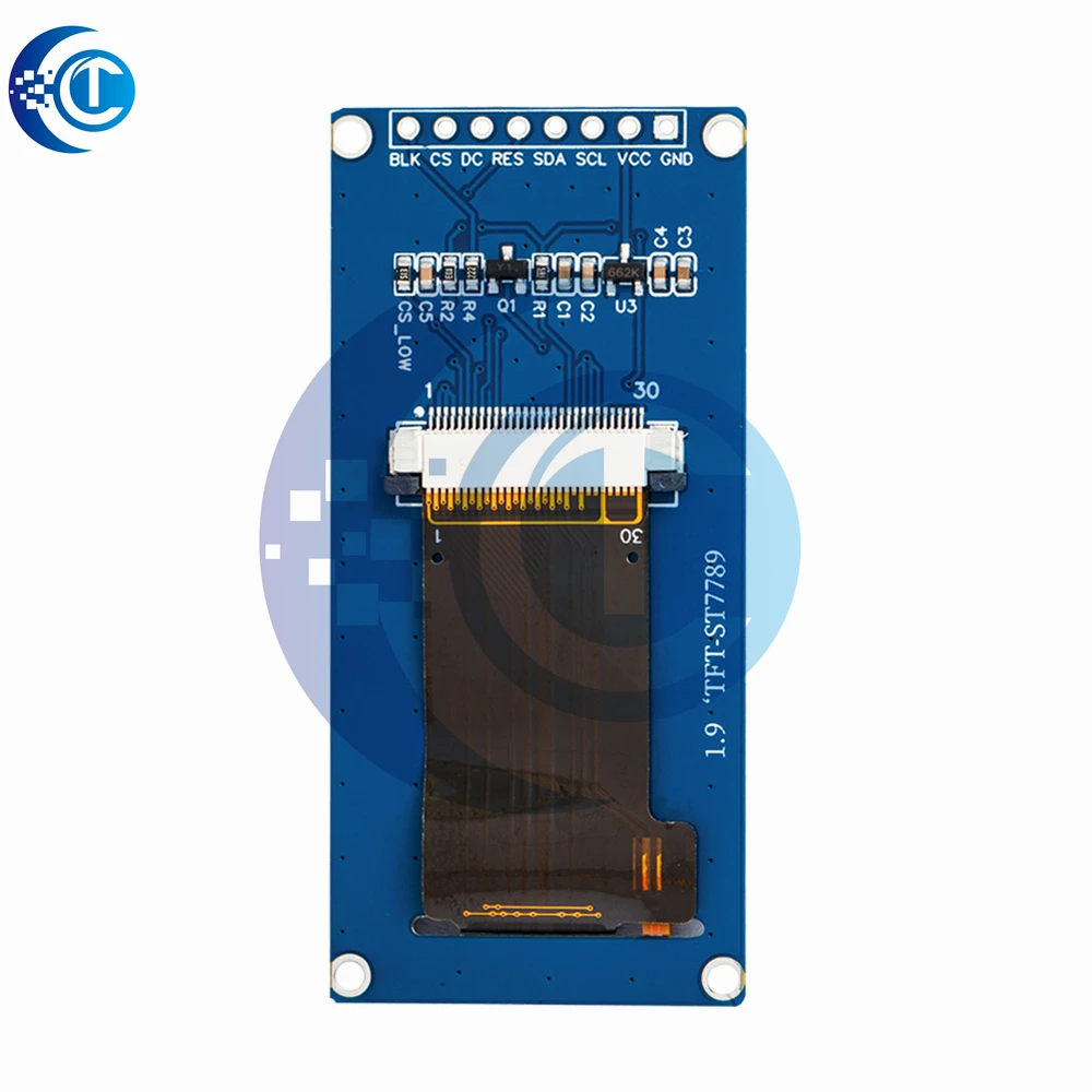 1PCS New 1.9 inch IPS full angle TFT display screen LCD screen color display module SPI serial port high-definition 170x320