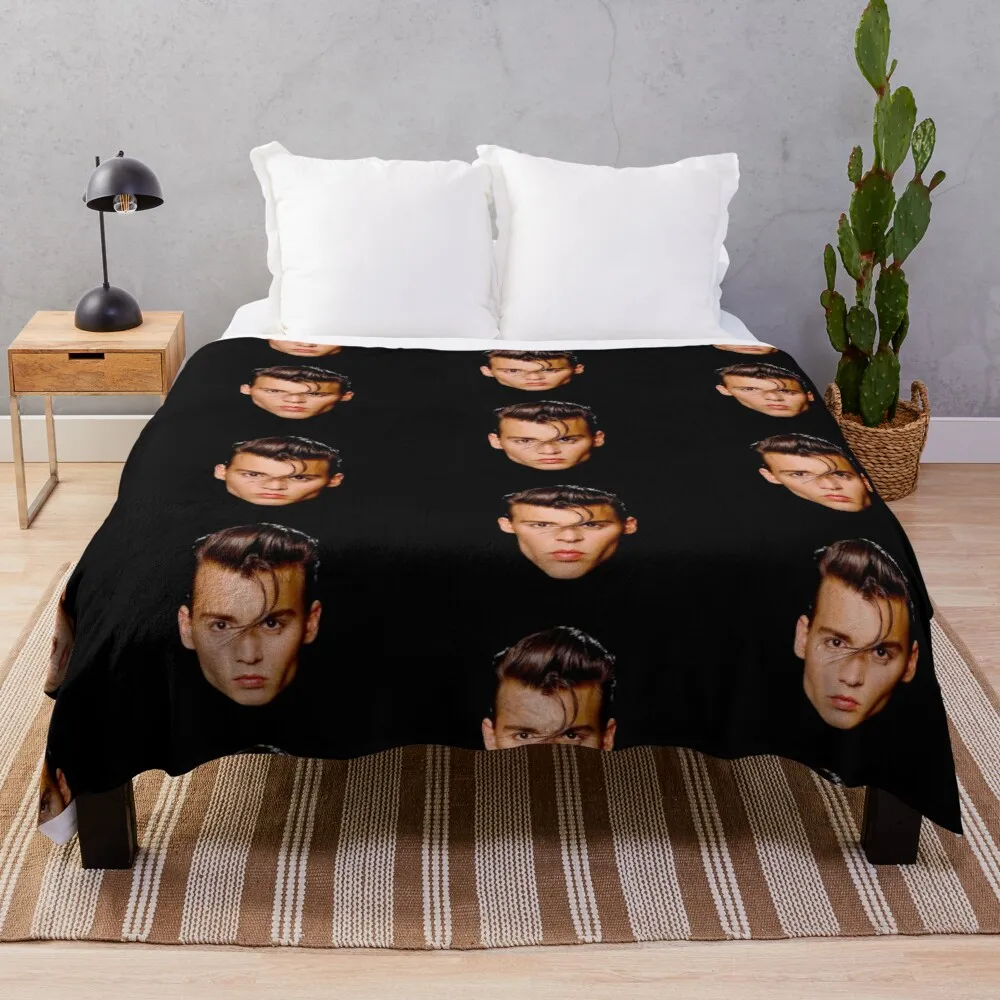 Cry Baby Depp Throw Blanket designer blanket