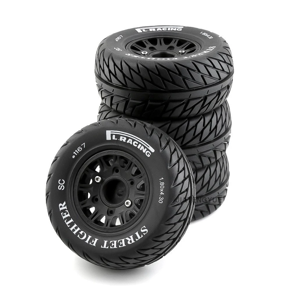 Universal RC Car Tires 1:8 1:10 All Terrain Off-Road Trucks Wheels Tire 12MM/14MM/17MM Adapters Upgraded Parts