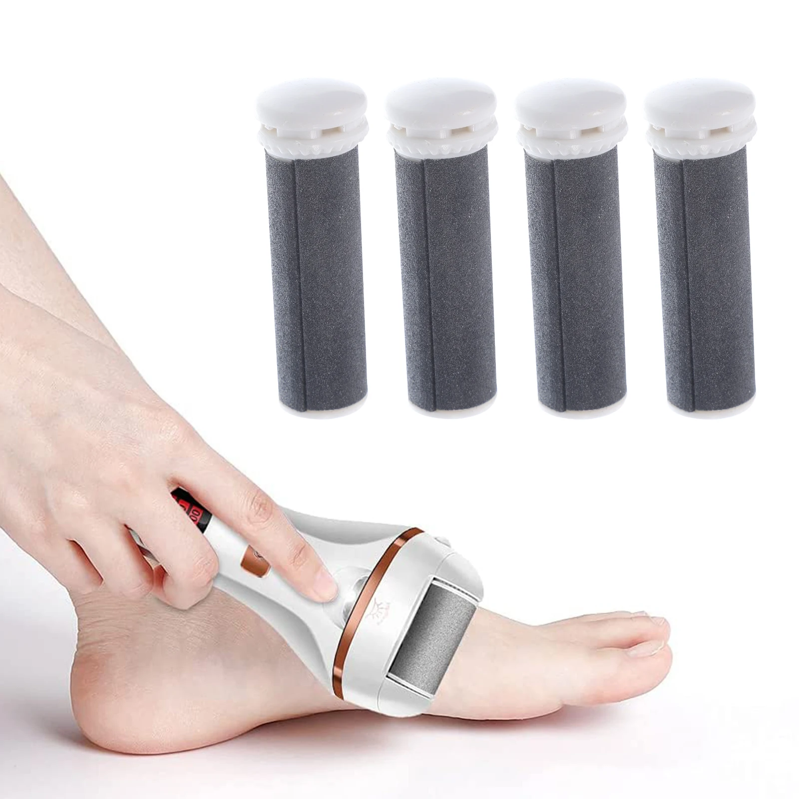 

4pcs Electric Callus Remover Replacement Extra Coarse Foot File Roller Sanding Drum for Thick Skin Nail Degree
