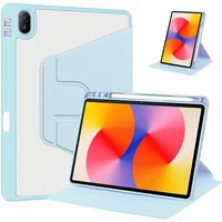 Funda acrílica para Huawei Matepad SE 11 2024 AGS6-W00 W09 360 rotación dura PU Leaher contraportada para Mate Pad SE 2024 funda de 11 pulgadas