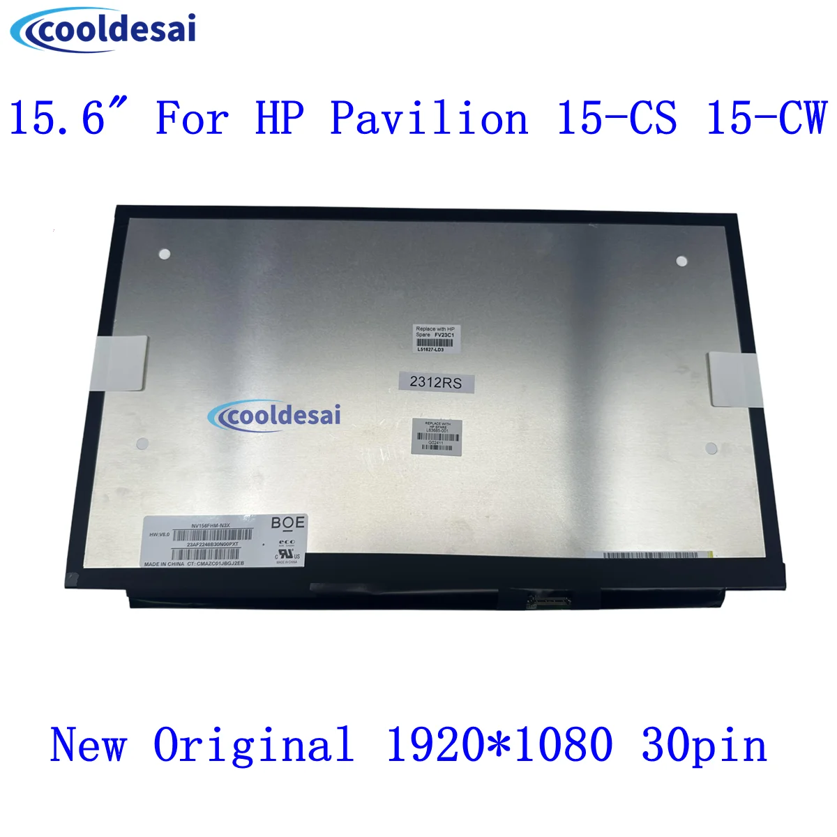 

L63685-001 15.6" For HP Pavilion 15-CS 15-CW FHD IPS Screen LCD Display 30Pin Replacement Panel 1920X1080 Full HD Replacement