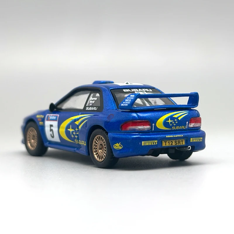 MINIGT 986 سوبارو امبريزا WRC99 1999 فائز رالي أستراليا # 5 نموذج سيارة من سبيكة معدنية زرقاء حصرية من أستراليا مقاس 1:64 #6
