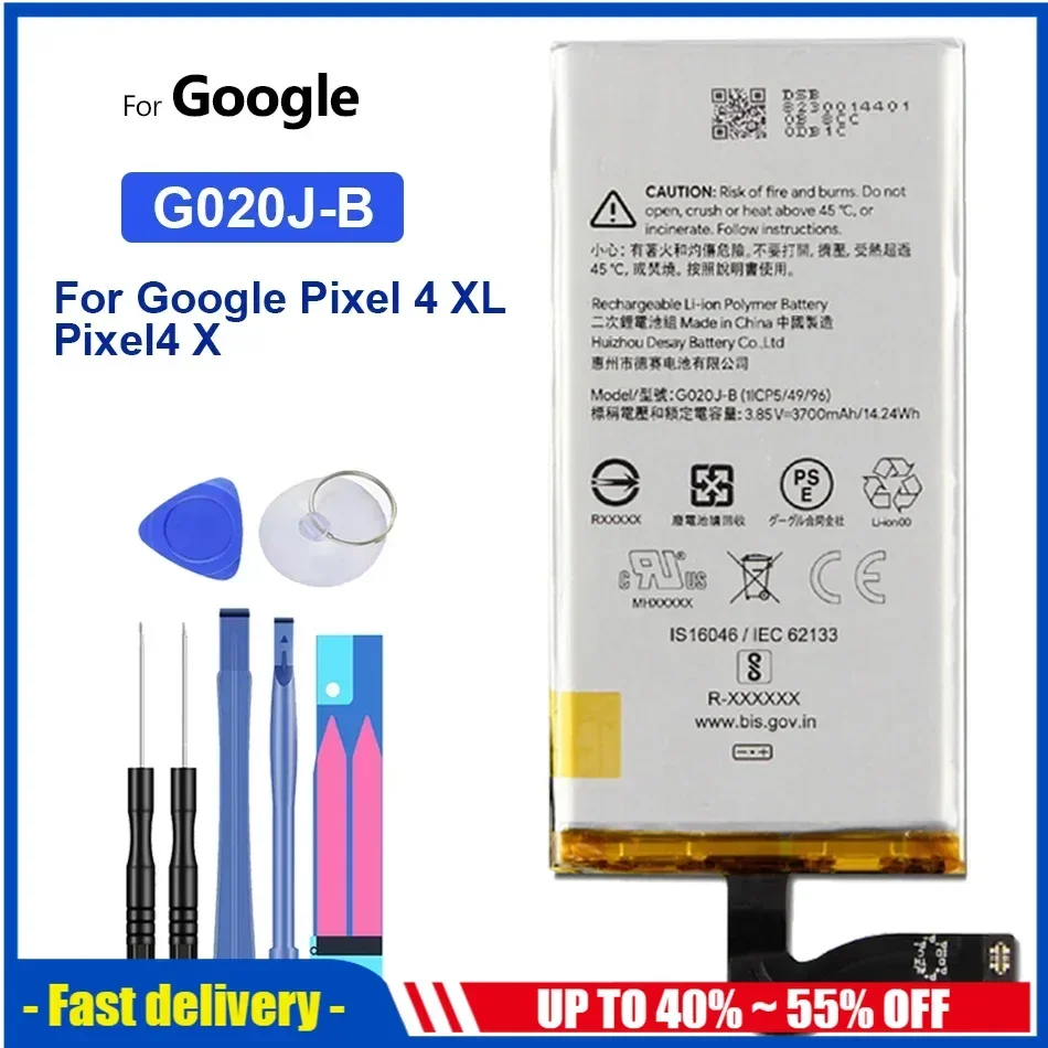 G020J-B Battery For HTC GOOGLE Pixel 4 XL 4XL Pixel4XL G020J G020B 3700mAh High Quality Phone Battery