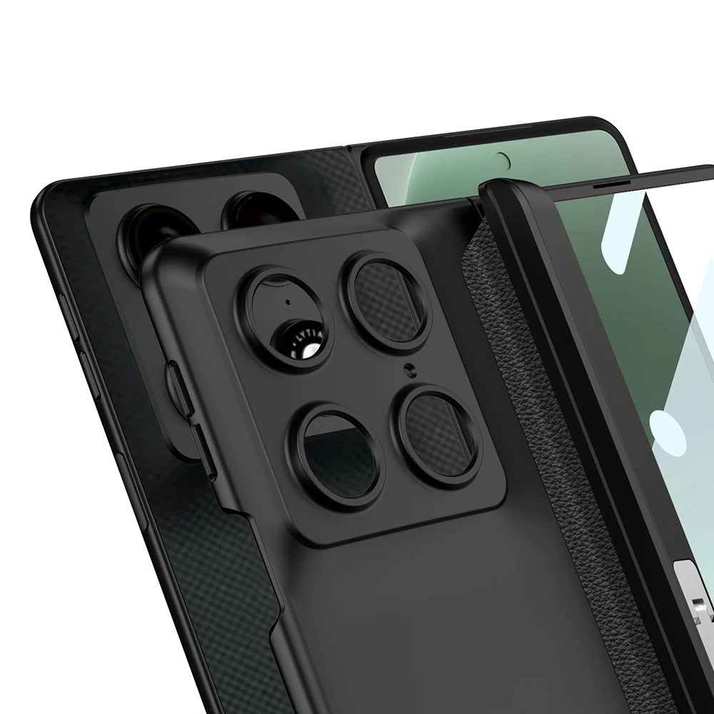 Magnetyczny Stojak z Zawiasem, Etui Kompleksowe z Ochroną Ekranu i Obudową z Matowego Plastiku dla Motorola Razr Fold / Moto Razr Fold — zdjęcie produktu 5