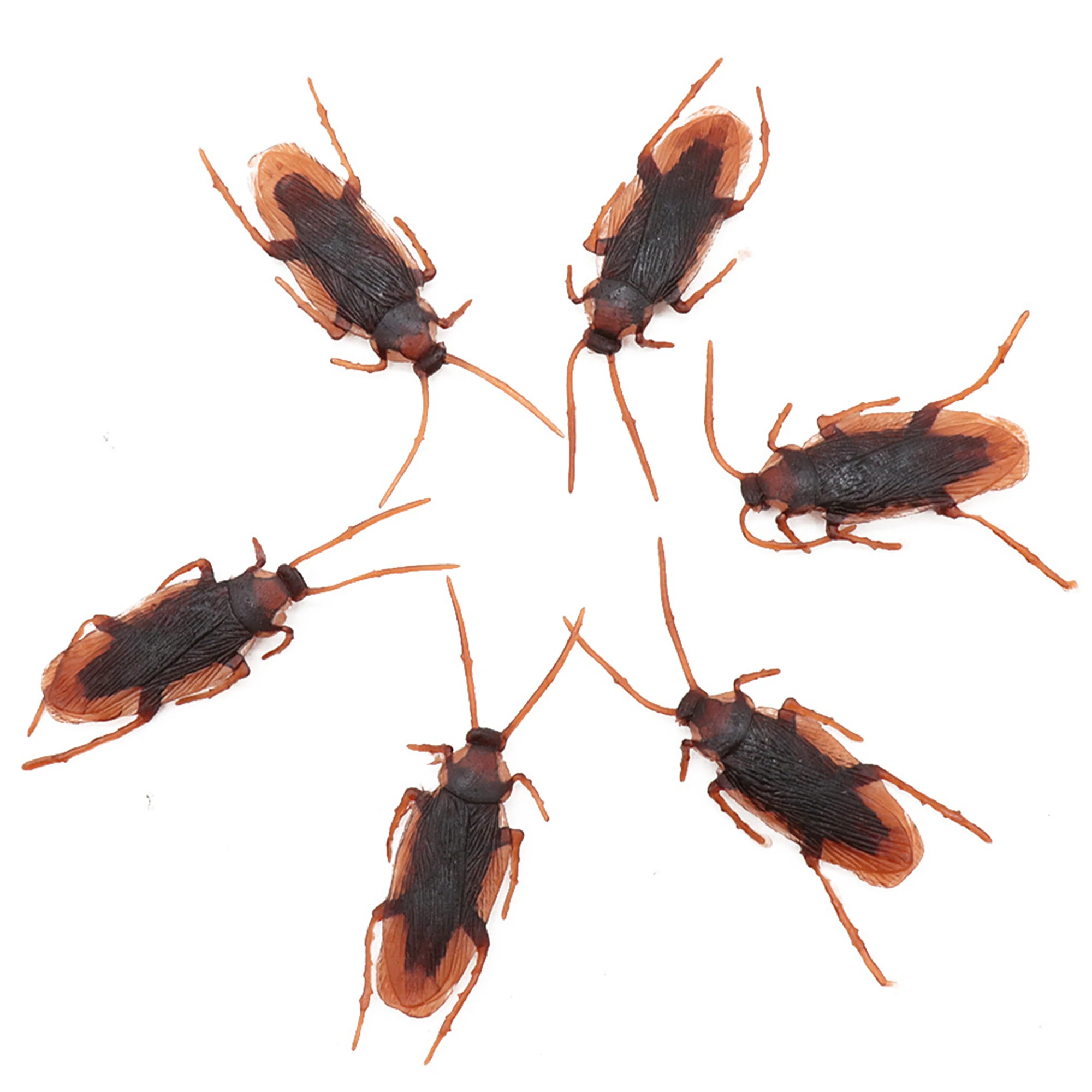 5/10/20/50 個シミュレートゴキブリ 7*2 センチメートル装飾虫ハロウィンいたずらゴキブリ小道具パーティーお化け屋敷 DIY 装飾おもちゃ ZYF