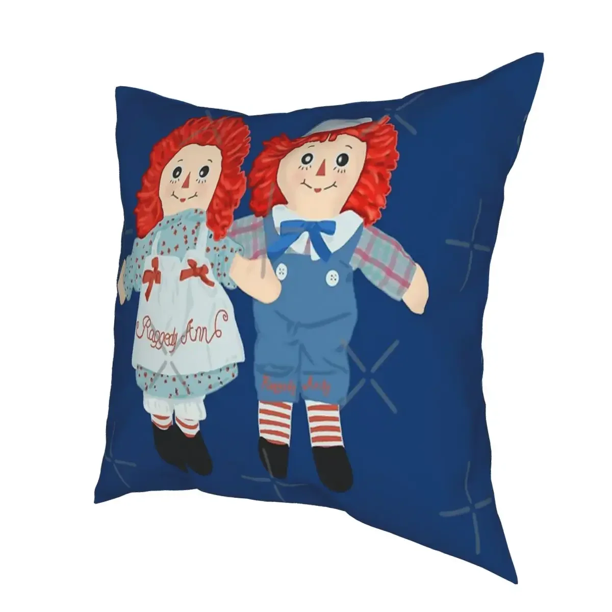 وسادة وسادة من الفرو ، وسادة أريكة سوداء ، راجيدي آن وراجيدي ، أندي الدمى العتيقة #4