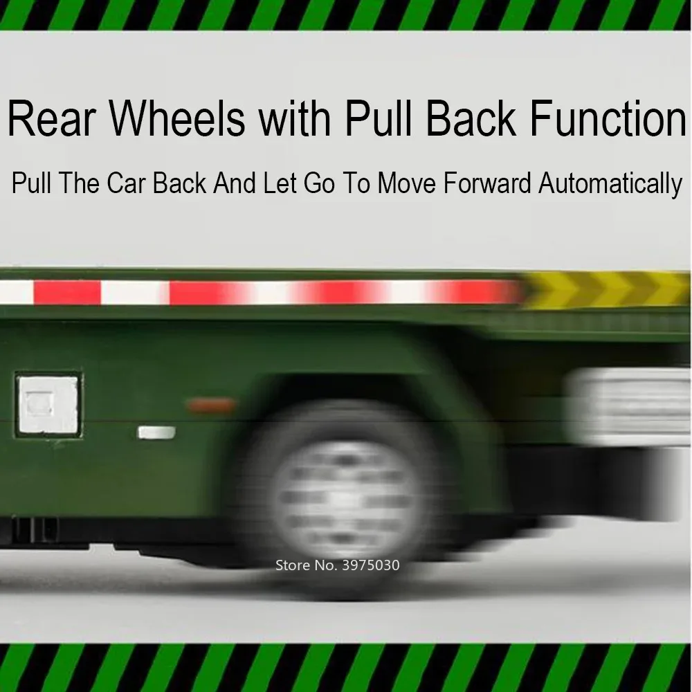 1:32 Scale Military Tank Transport Toy Cars Models Alloy Diecast Sound Light Doors Opened Pull Back Truck Vehicle Kids Xmas Toys