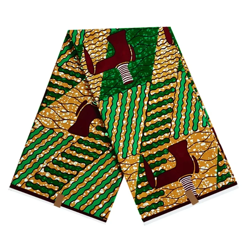 

African High Quality Real Prints Ankara Wax Fabric Soft Pagne 100% Cotton New Super Tissu Material 6 yards ﻿