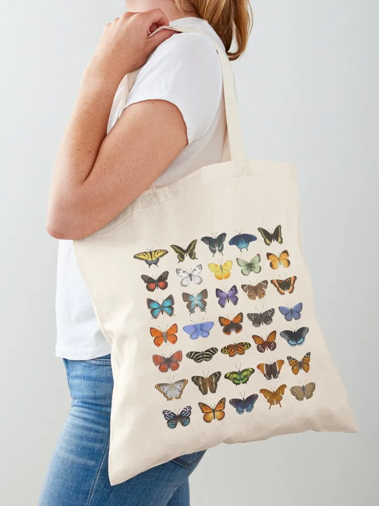 

Butterflies of North America Tote Bag bag luxury women Handbags women Candy bags shopping bag