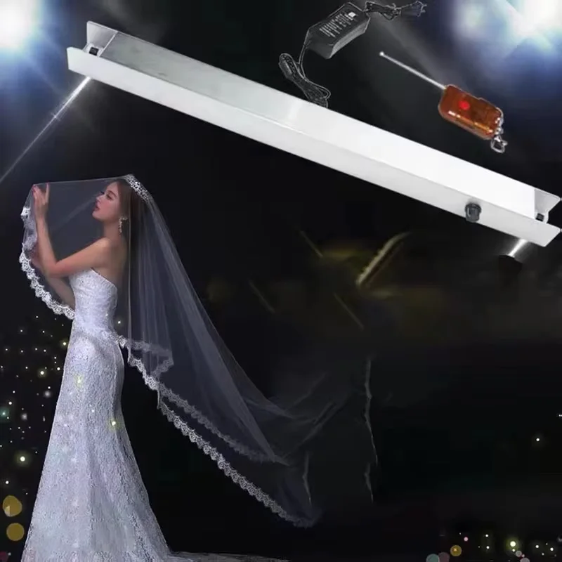 88440981 100-240V 리모컨 이중 모터 플라잉 웨딩 베일 로맨틱 웨딩 지지대 웨딩 지지대