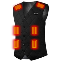 16 Places Zones Heated Vest USB Charging Thermal Electric Heating Clothing Women Men Thermal Heating Clothing for Camping Hiking