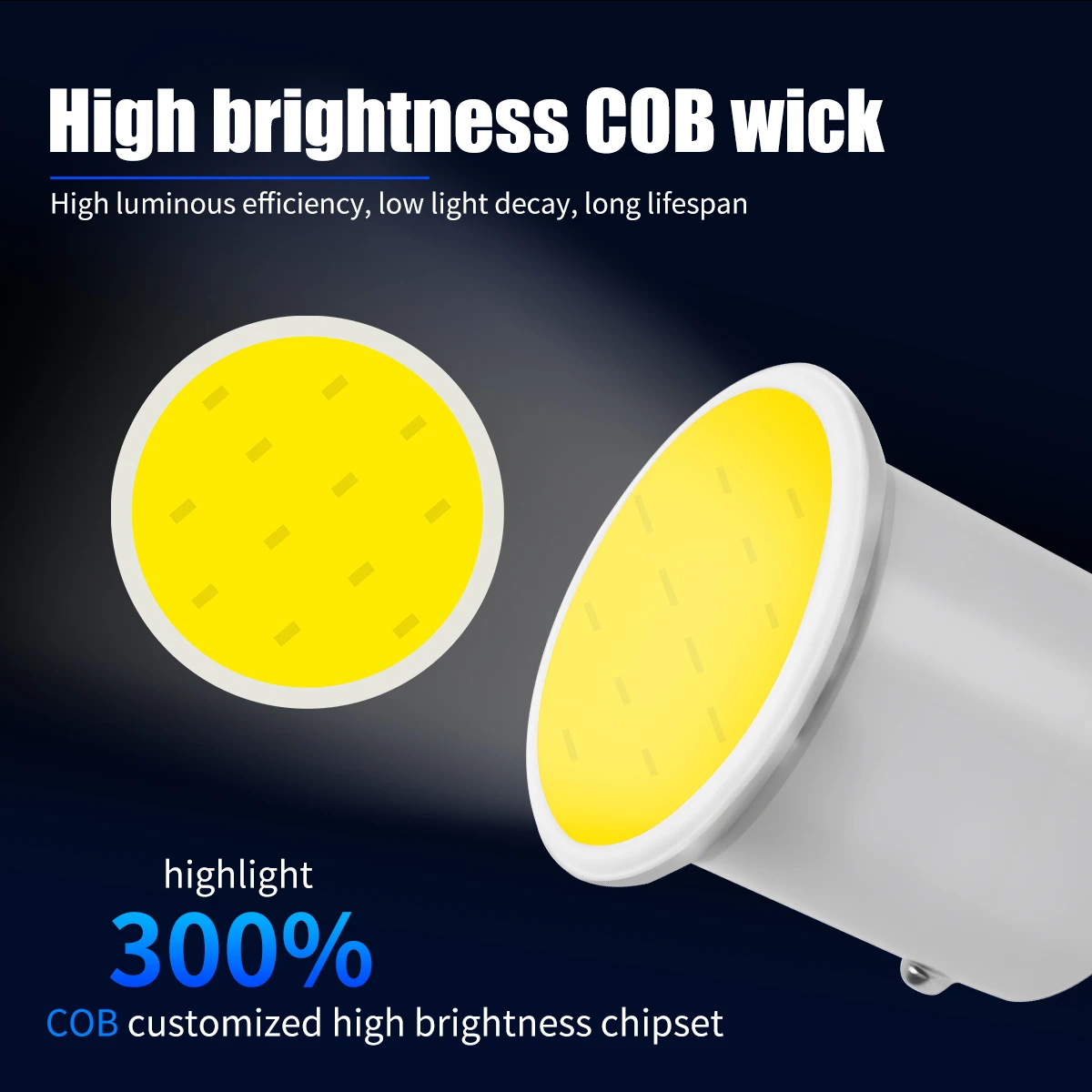 10/20/50 قطعة PY21W 1156 Ba15s لسيارة LED لمبات بدوره مصباح إشارة 12 فولت COB 6000 كيلو الأبيض ستوب ضوء احتياطية عكس مصباح إيقاف السيارة DRL