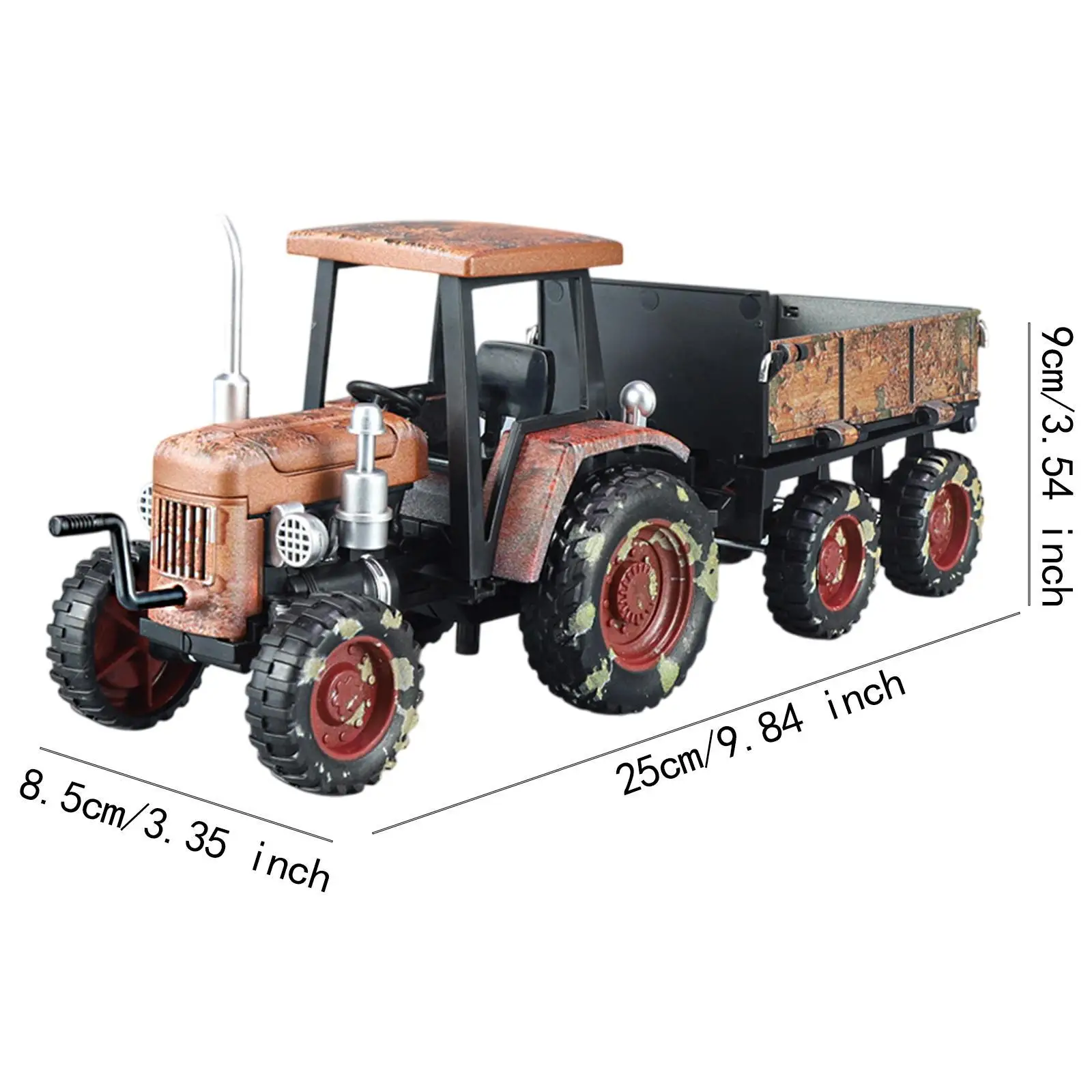 1:24 Scale Tractor Toy Farm Toy Vehicle for Toddlers Kids Festivals Present