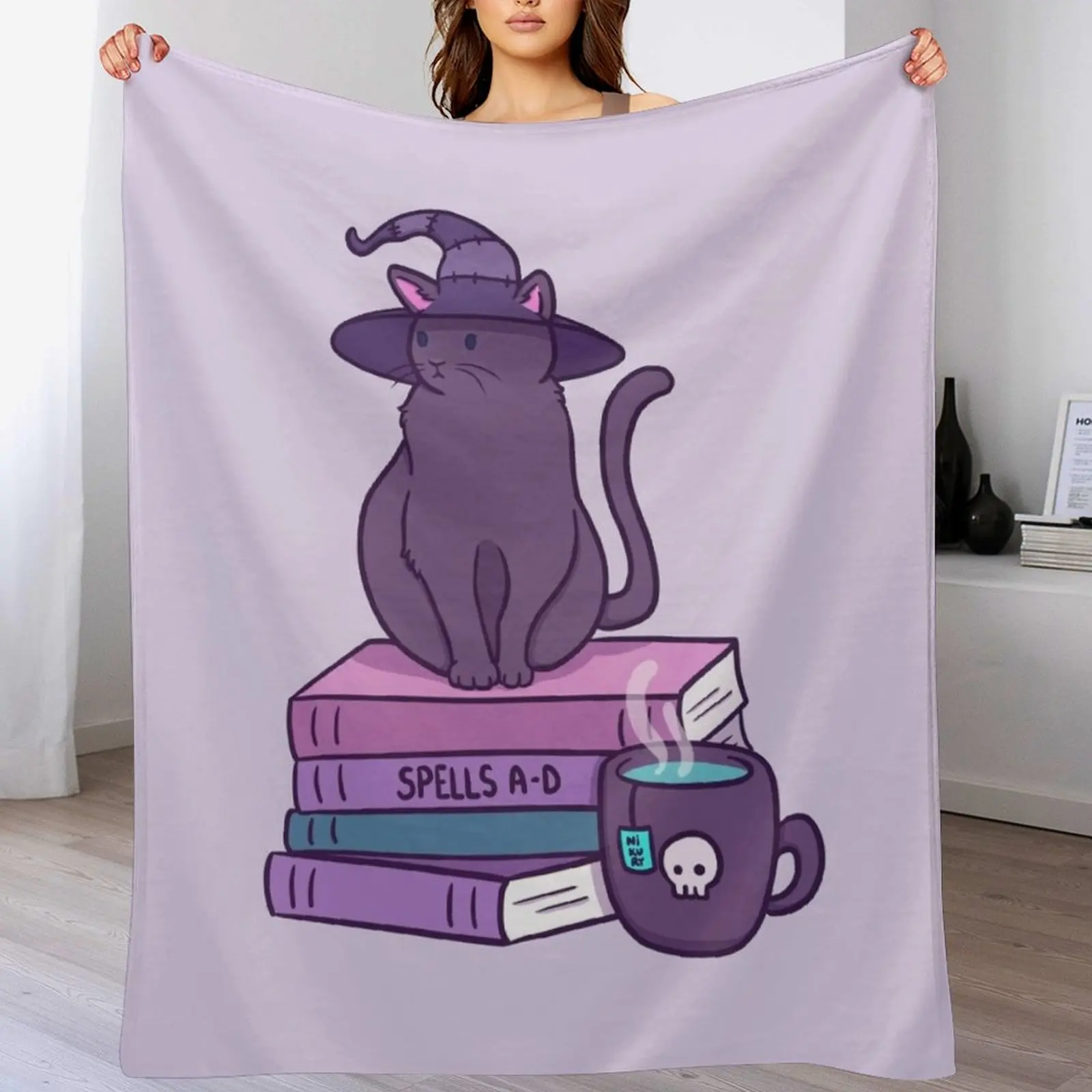 

Feline Familiar Nikury Throw Blanket Fluffy Cozy Throw Blanket for Home Decor