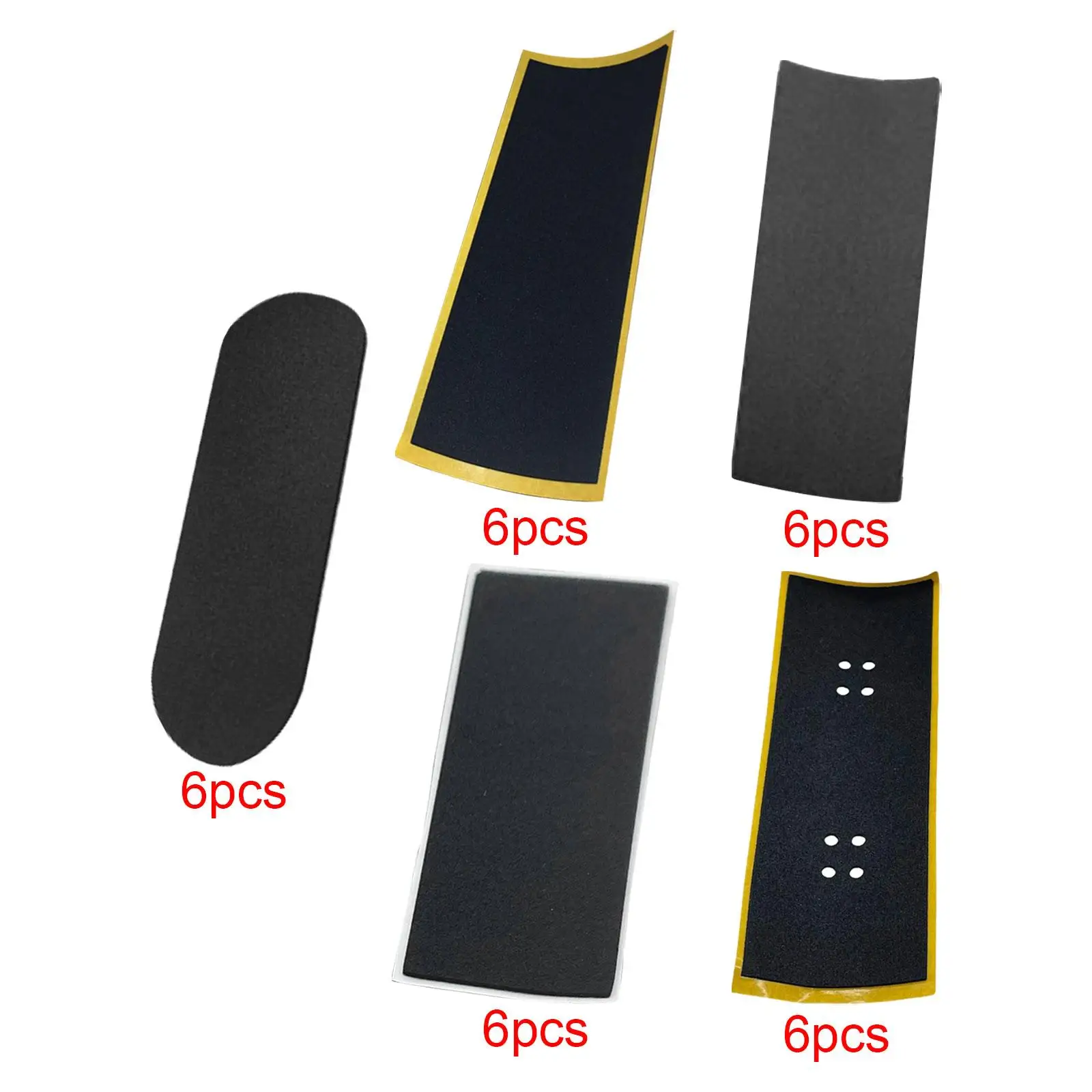 6Pcs Fingerboard Grip Tape Adhesive Non Skid Comfortable Professional