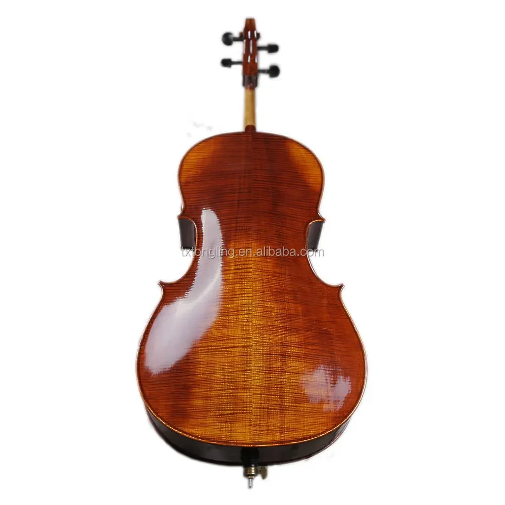 Professional Flamed Cello 4/4 With Cello Bow