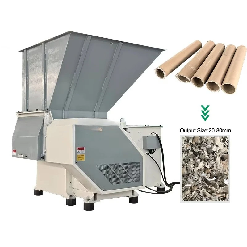Factory Direct Supply Single Shaft Shredding Machine Plastic Wood Waste Recycling Shredder Machine