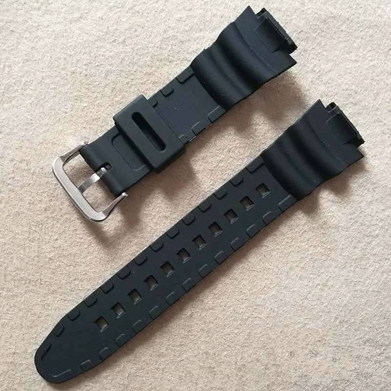 watchband convex PU strap 18*25mm rubber silicone bracelet For AQ - S810W AE-1000 1200w sgw-300 400h mrw-200h