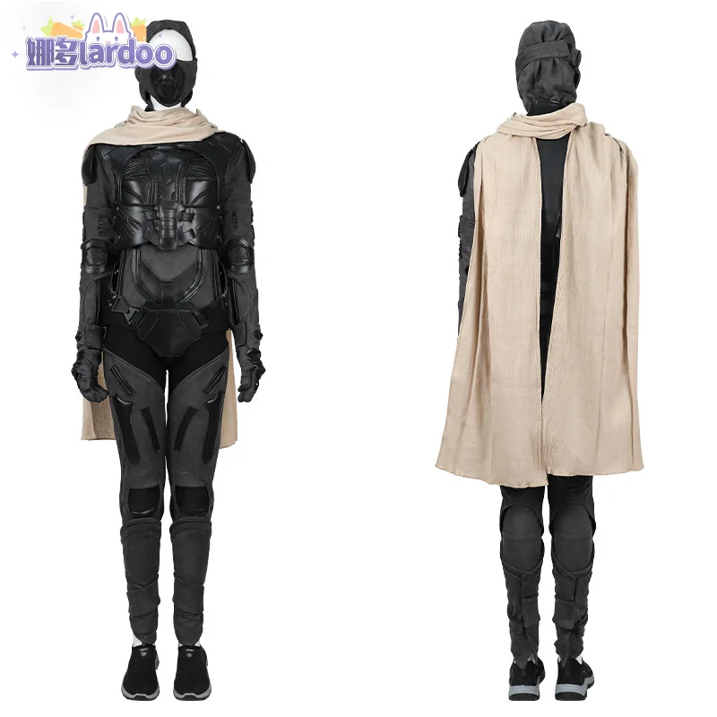 Chani Cosplay Fantasy Cloak Costume 2024 Movie Dune 2 Roleplay Women Outfits Jumpsuit Gloves Set Female Halloween Party Suits