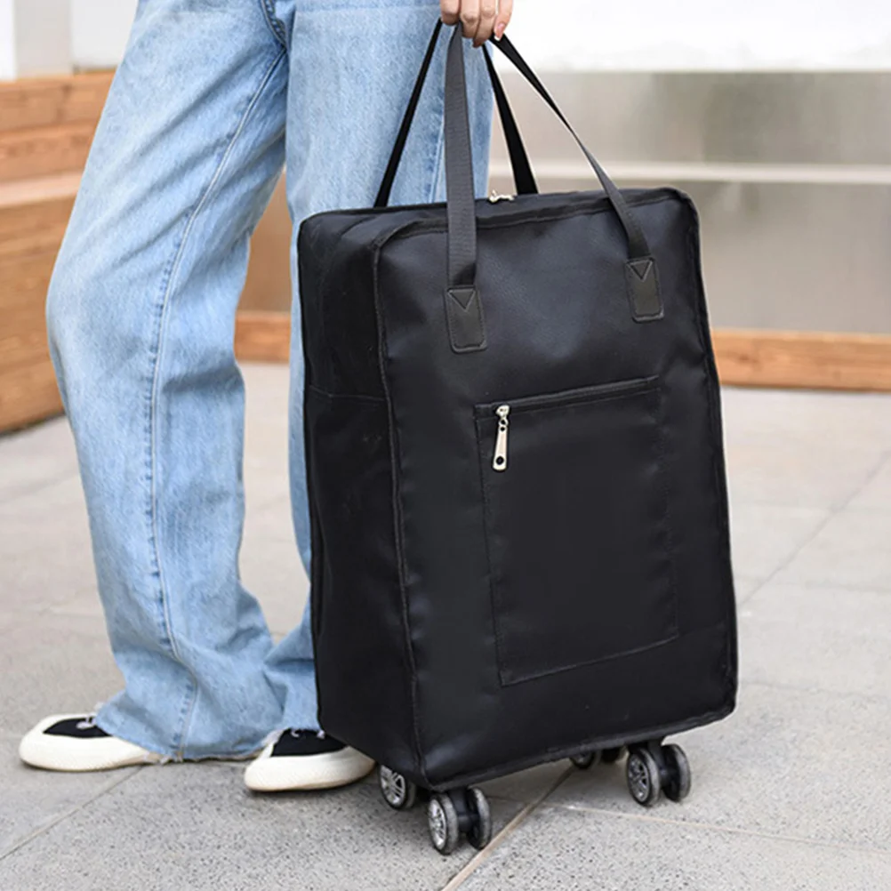 

Garment Bags for Travel Folding Portable Duffel Carry On Luggage Large Oxford Cloth Suitcase Miss