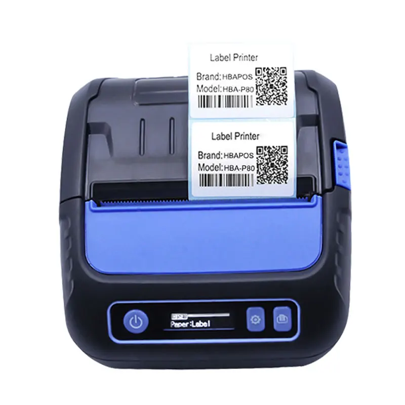 Bluetooth Thermal Label Printer Barcode Sticker 3 inch USB Port Machine 80mm use for Receipt Label Printing