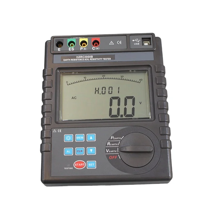 

Soil Resistivity Test Equipment HZRC3000B Digital Earth Resistance Tester