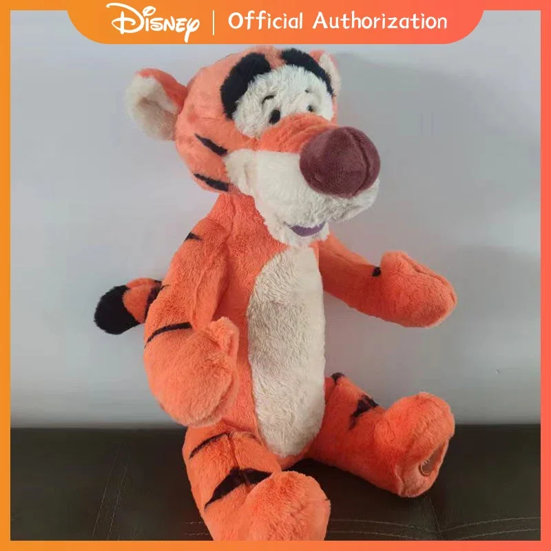 40CM New Disney Winnie The Pooh Tigger Plush Toy Cartoon Animal Doll Cute Anime Soft Kawaii Companion Children's Birthday Gift