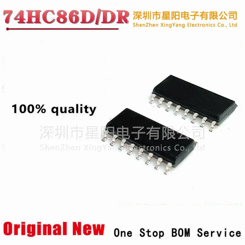 New original 74 hc86d SN74HC86DR HC86 patch SOP14 logic IC chip