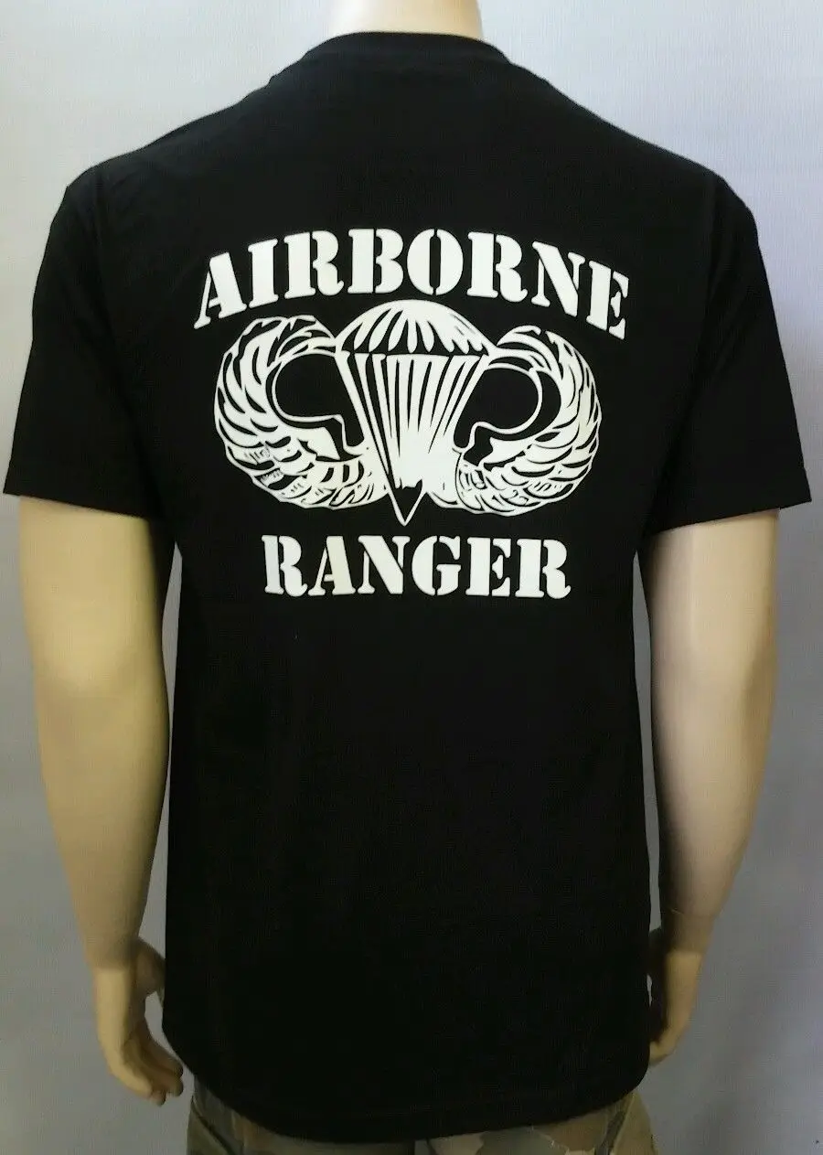 Summer New Men's Fashion Brands Short Sleeve Clothing T-Shirt U.S. Airborne Ranger Special Forces Army Military T Shirt Classic