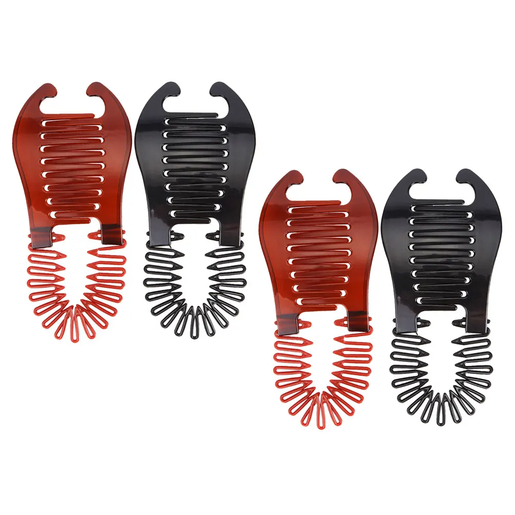 

4Pcs Plastic Banana Hair Clips Lightweight Decorative Clips for Thick Hair Daily Hairstyles Accessories Banana Clip