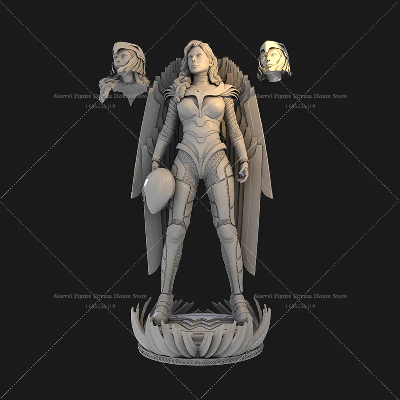 1/24 1/12 Scale DC Wonder Woman Diana Prince Intellectual Museum Worker Golden Armor Hero Version GK 3D Resin Un-panited Model