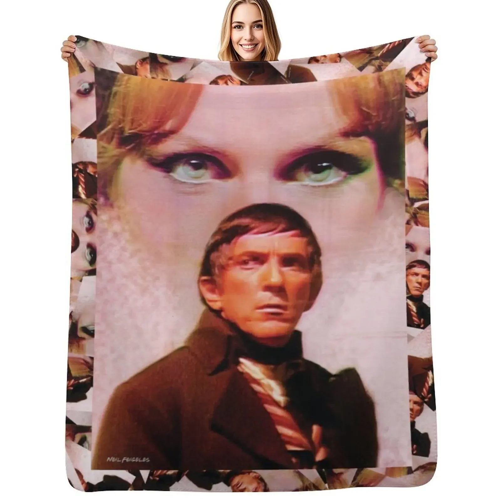 

Dark Shadows - Barnabas Collins and Anglique Bouchard Throw Blanket Beautifuls Furrys christmas decoration Bed covers Blanket