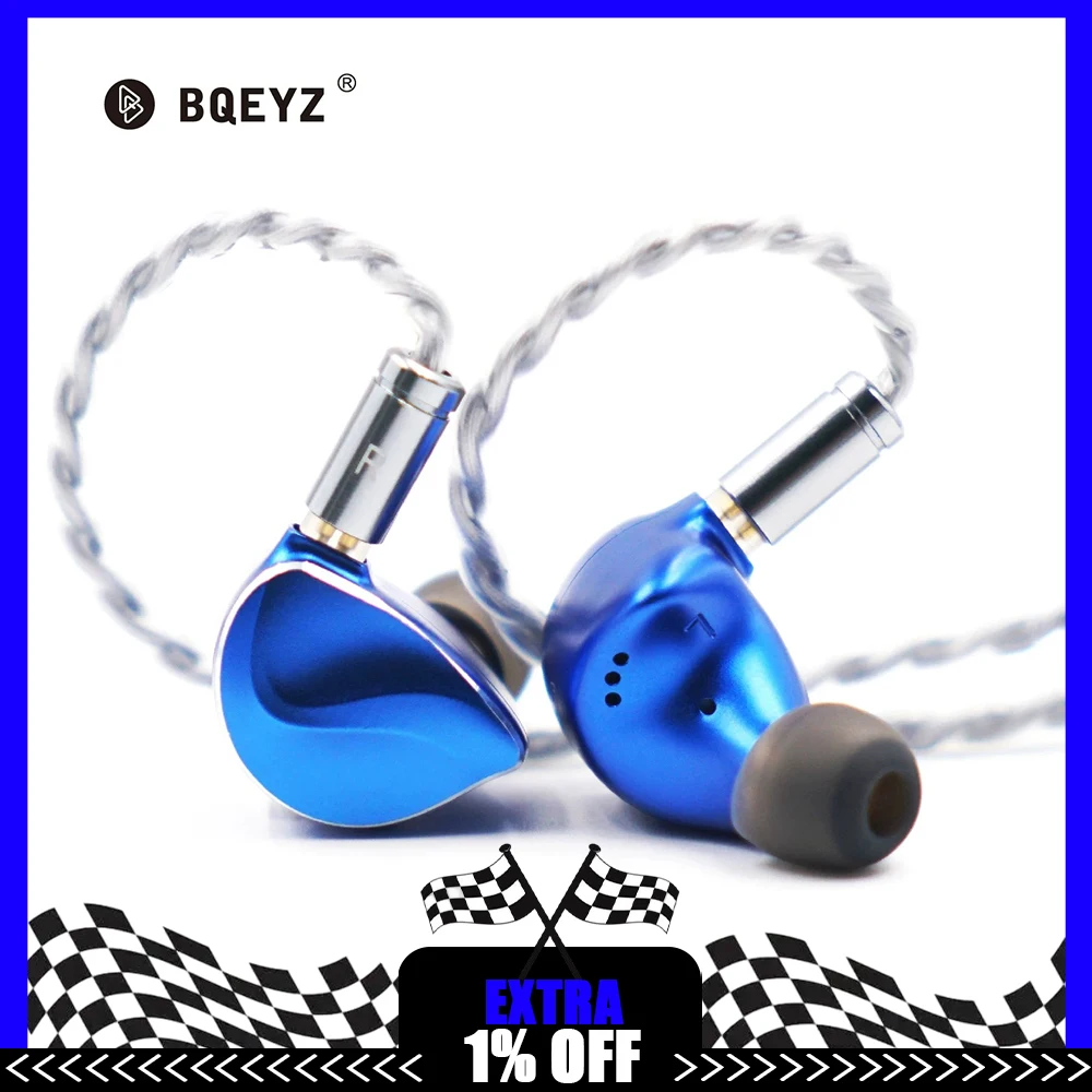 BQEYZ Winter Ultra Wired Headset 12mm Moving Coil Double Cavity Unit Esports Headset Self Developed Bone Conduction Unit Gifts