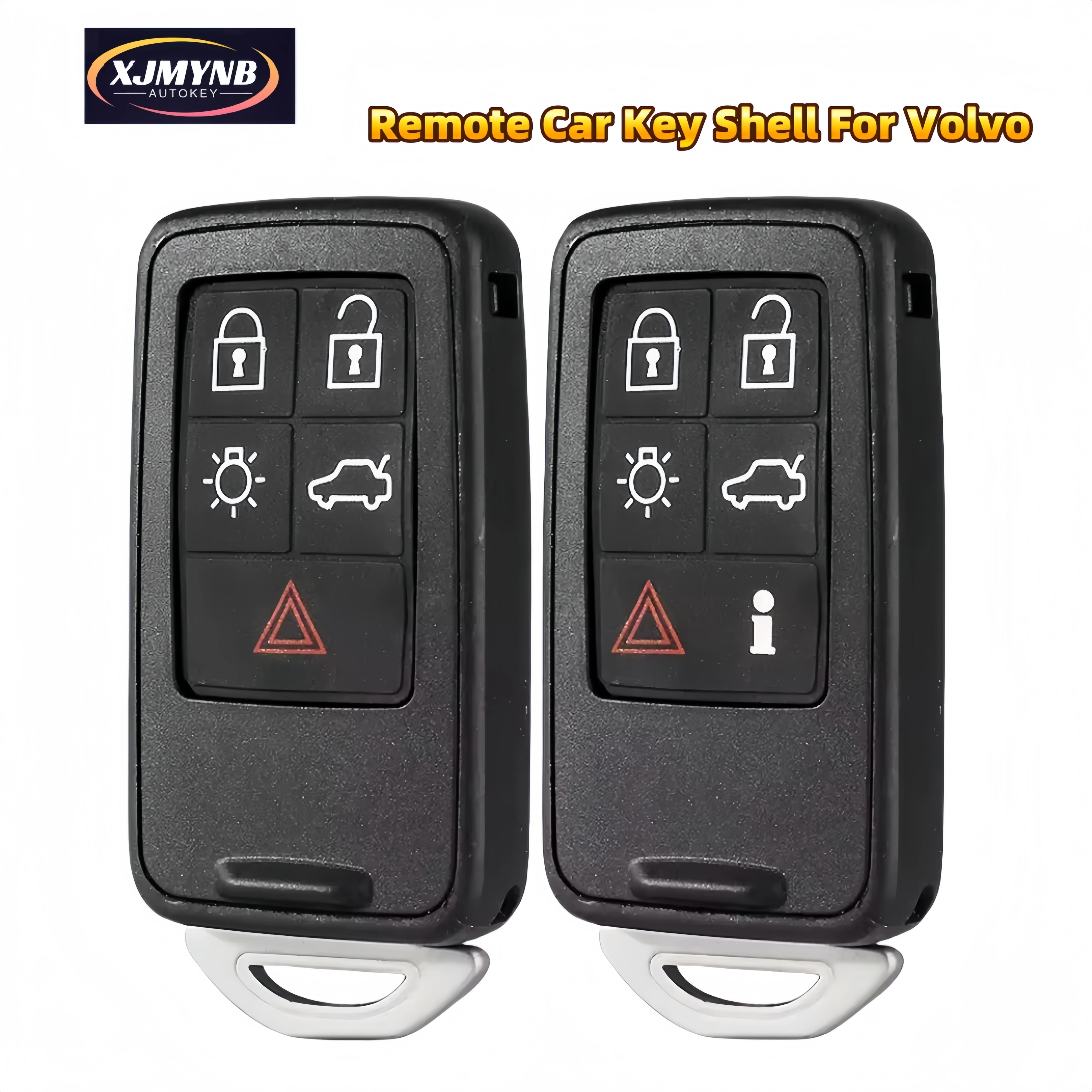 

XJMYNB Smart Remote Car Key Shell Case Cover For Volvo XC60 S60 S60L V40 V60 S80 XC70 5/6 Buttons Remote Car Key Shell Case