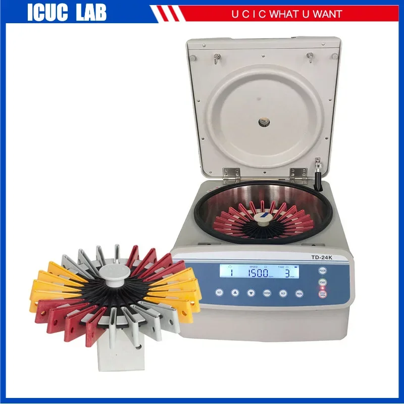 Gel Blood Type ID Cards Centrifuge Machine 24 Serological Laboratory Centrifuga TD-24K