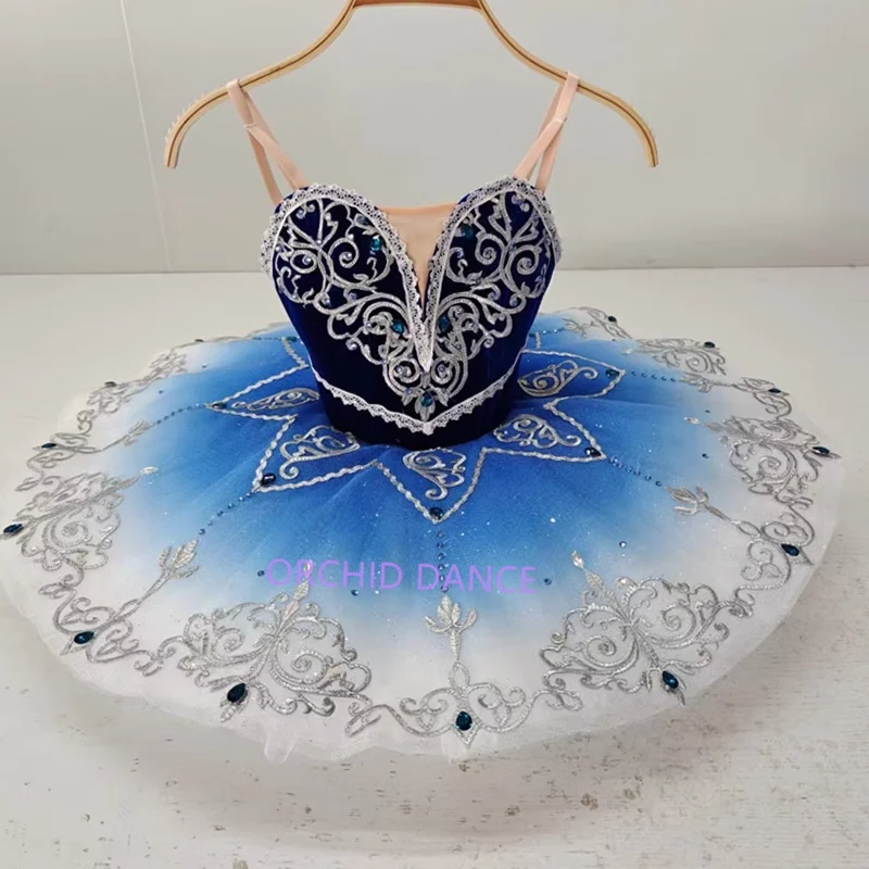 hot selling fashion Unique Design Kids Girls Children Women Adult Performance Wear Gold Blue Ballet Tutu Costumes