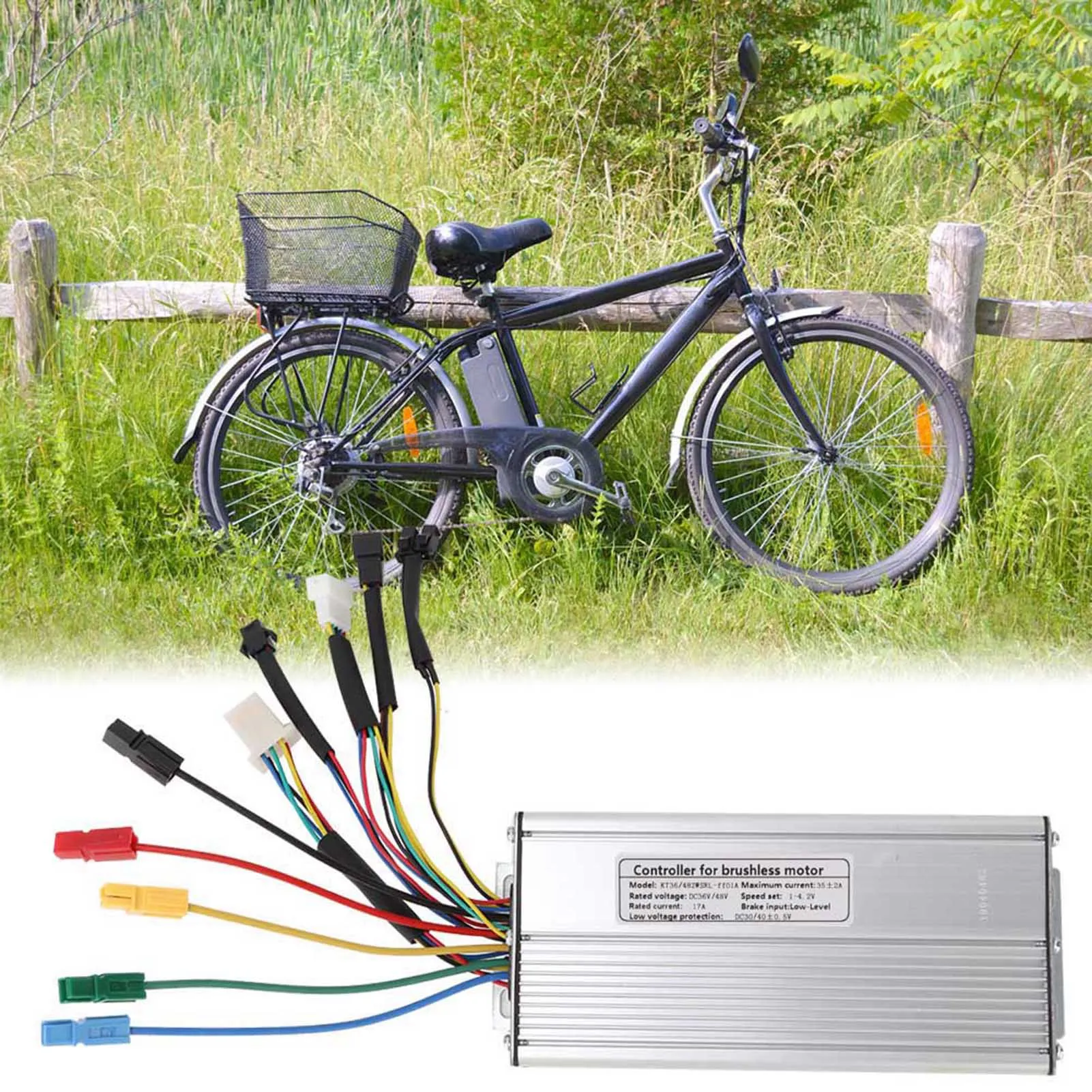 

36 В/48 В 1000 Вт/1500 Вт бесщеточный контроллер двигателя из алюминиевого сплава, новый прочный контроллер двигателя для электрического велосипедного скутера