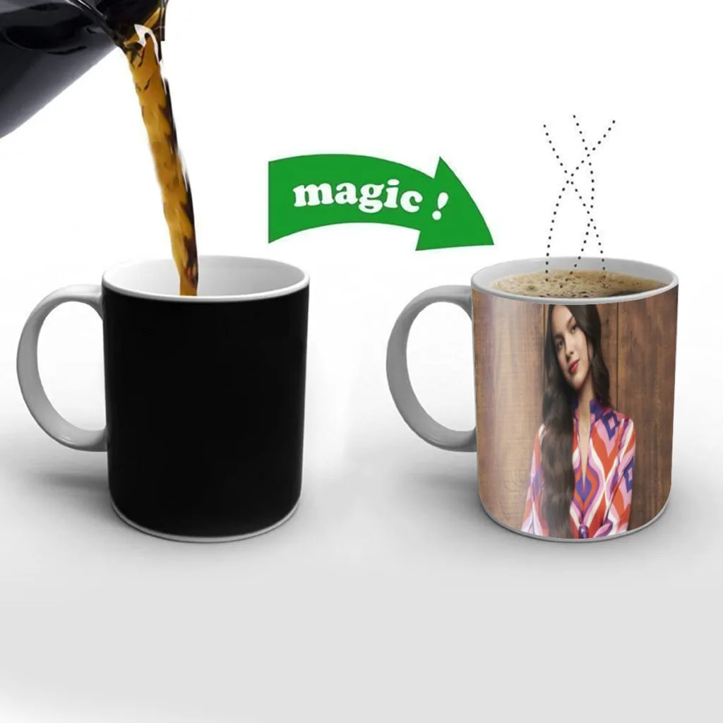 Singer Olivia Rodrigo One Piece Coffee Mugs And Mug Creative Color Change Tea Cup Ceramic Milk Cups Novelty Gifts