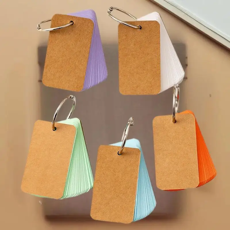 50/100PCS 컬러 빈 크래프트 종이 카드 공예 카드 종이 비즈니스 메시지 카드 플래시 카드 빈 학습 연구 DIY Memor