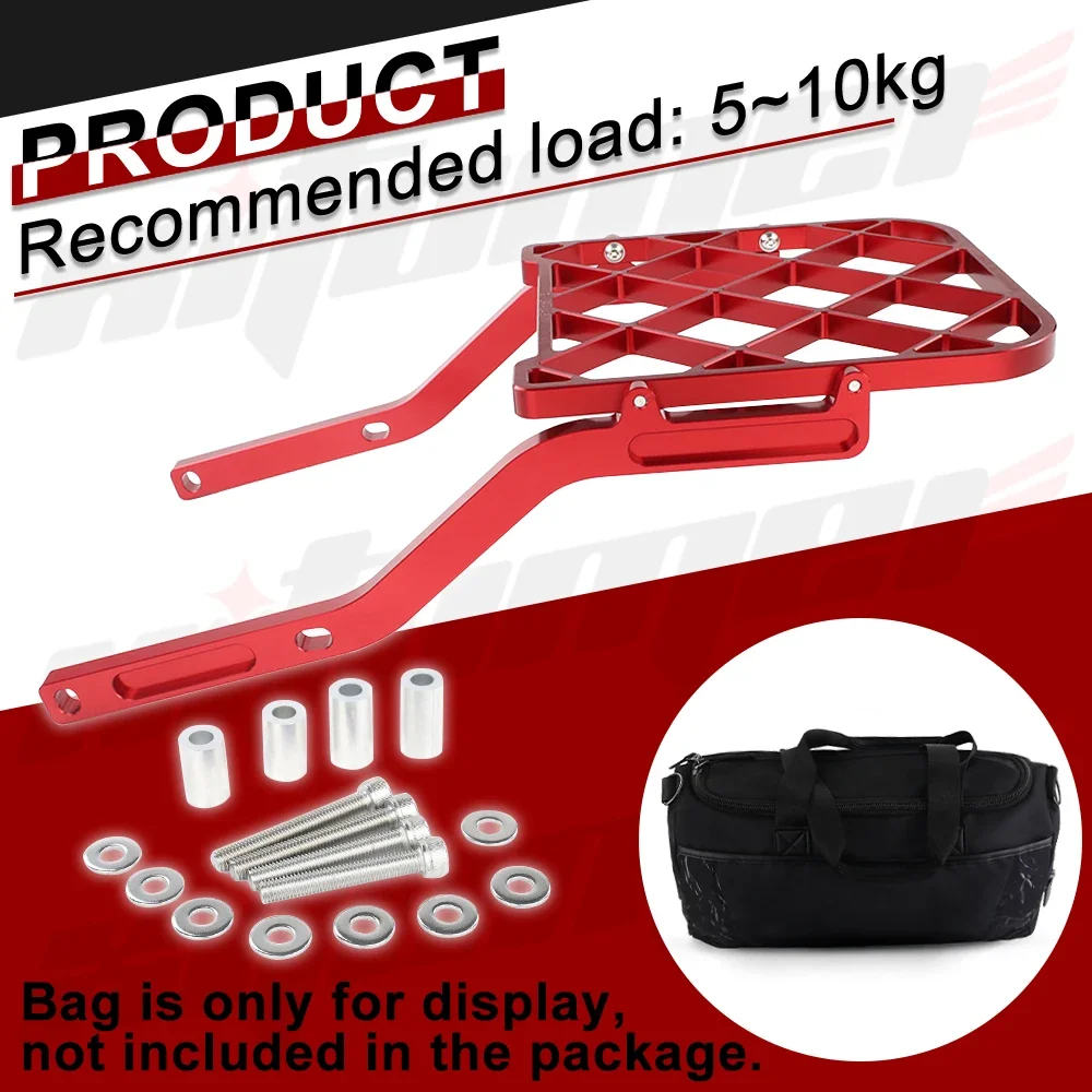 Fit For Honda Grom 125 MSX125 2022 2023 2024 2025 Rack Carrier Mount Backrest Shelf Holder Motorcycle Luggage Holder Bracket