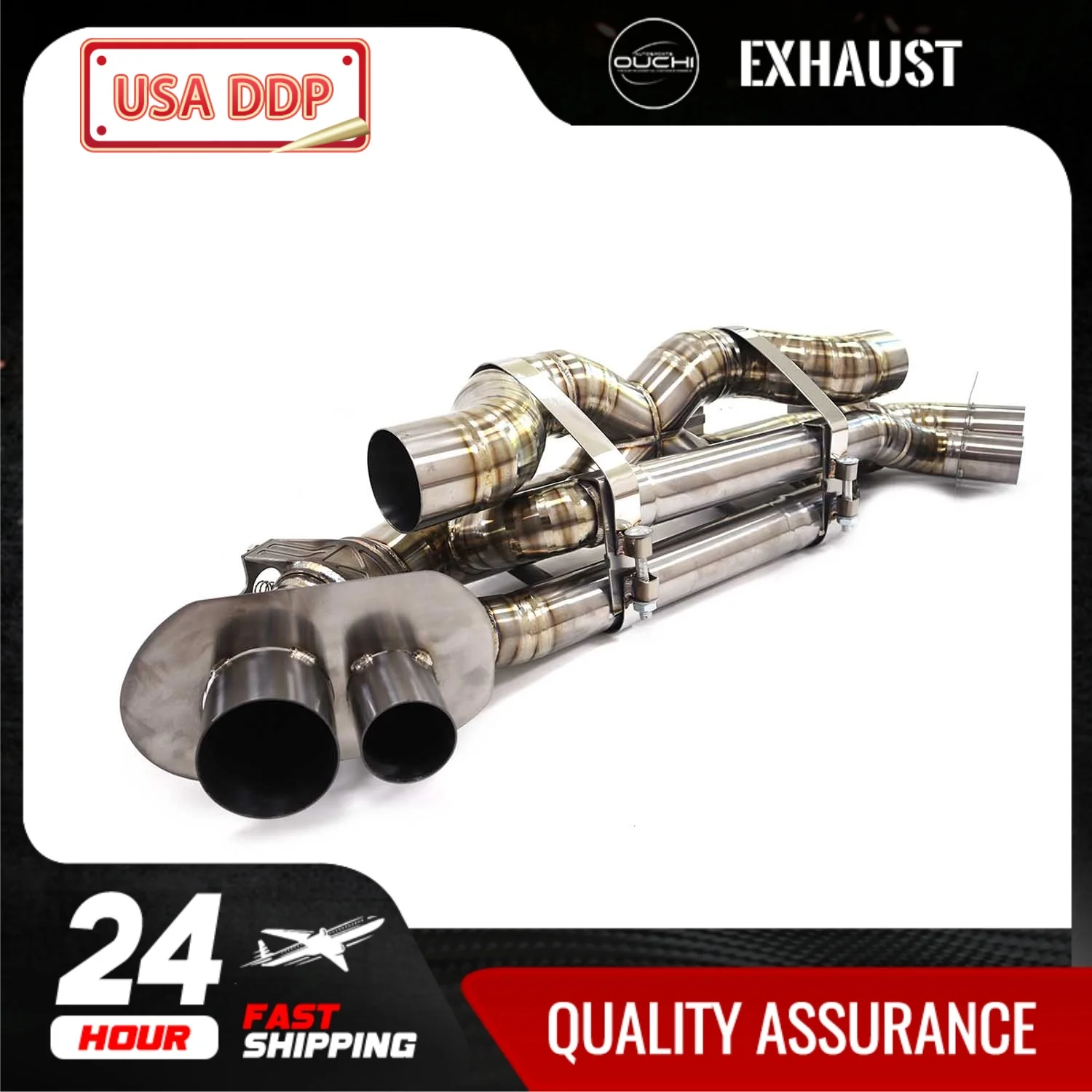 

Выхлоп Catback с клапаном OUCHI для Porsche 911 992 2018-2024 гг. | TC4 с электронным управлением | Обновление производительности | Прямая посадка