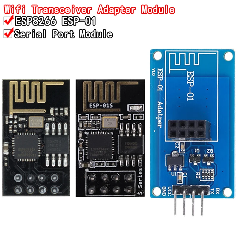 ESP8266 ESP-01 ESP01 Серийный беспроводной Wi-Fi модуль для приемника Arduino плата адаптера приемника Raspberry Pi UNO R3 One 3,3 В 5 В