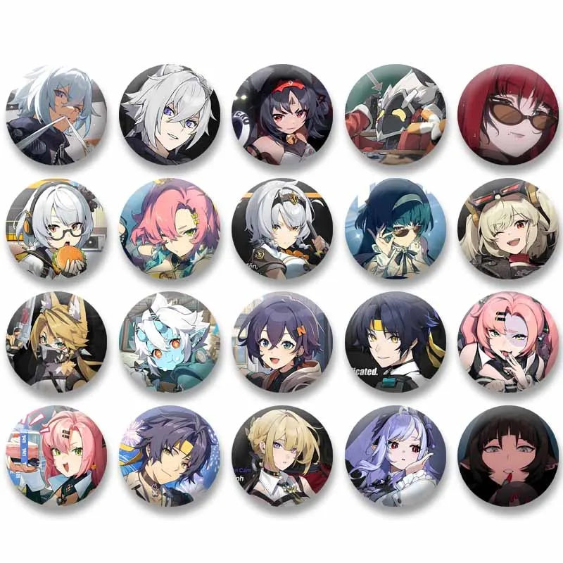 Zenless منطقة صفر دبابيس شخصية كرتونية نيكول غريس تأثيري شارة على ظهره التلبيب بروش الملابس والاكسسوارات هدايا الأصدقاء