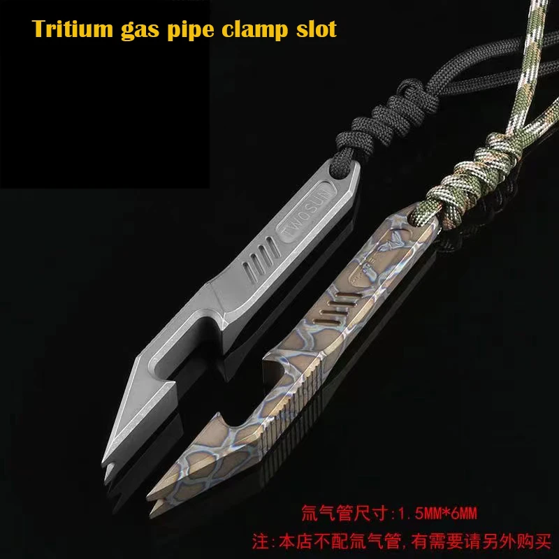 4 IN 1 Multifunction Bottle opener Titanium Alloy Crowbar Broken Window Accident Survival Outdoor Travel EDC Tools